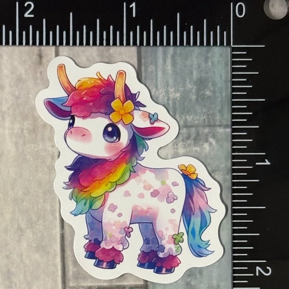 🌀10/$10🌀 Cow Reusable Waterproof Vinyl Sticker Decal